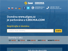 Tablet Screenshot of algos.cz